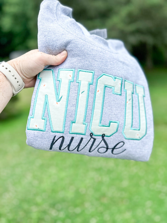 NiCU Nurse Satin Embroidery