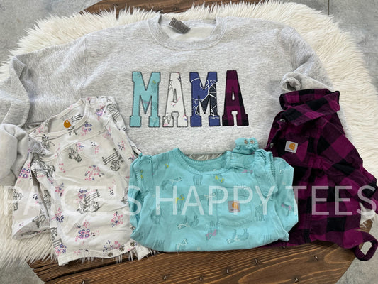 Baby Keepsake sweatshirt ZigZag Stitch
