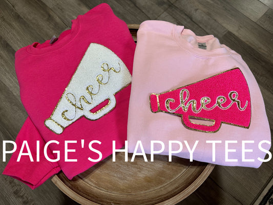 Cheer Chenille Patch Crewneck