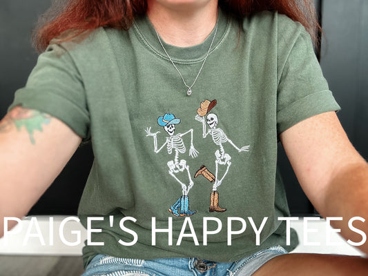 Comfort Color Skeletons Tshirt