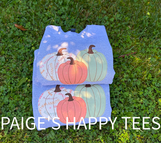 Pumpkin Trio Embroidery