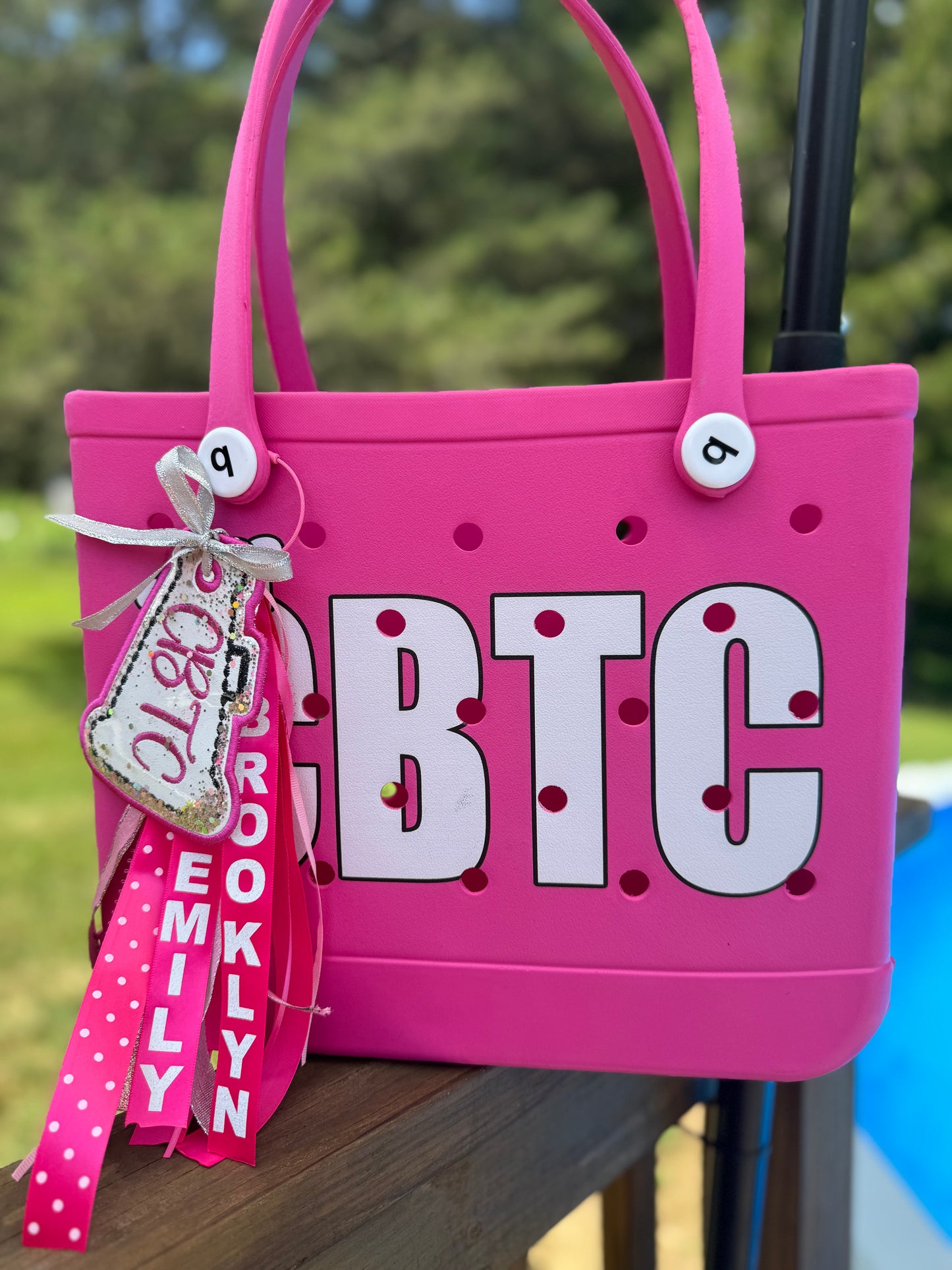 Glitter Bag Tags