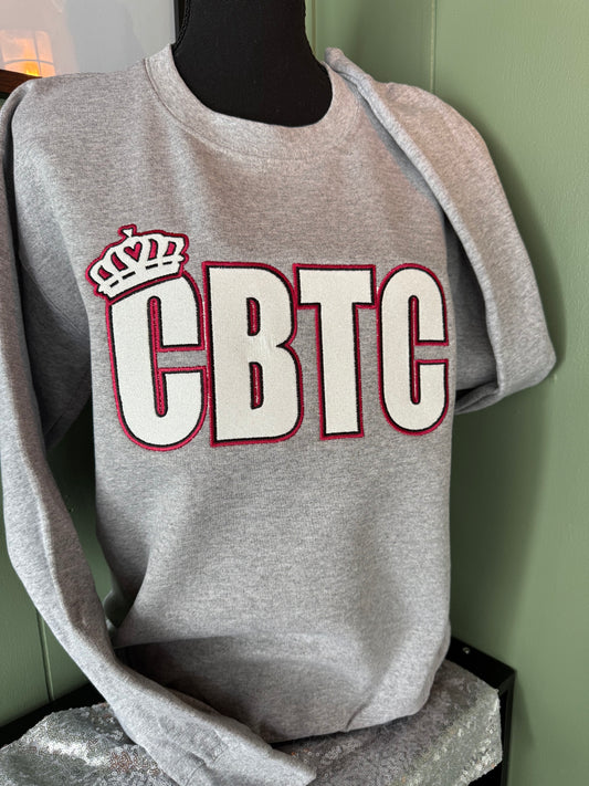 CBTC Logo With White Glitter Crewneck