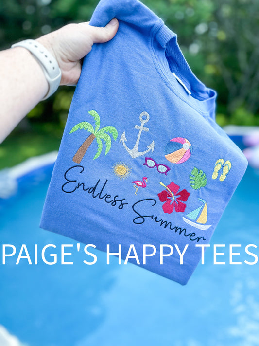 Endless Summer Embroidered Ts