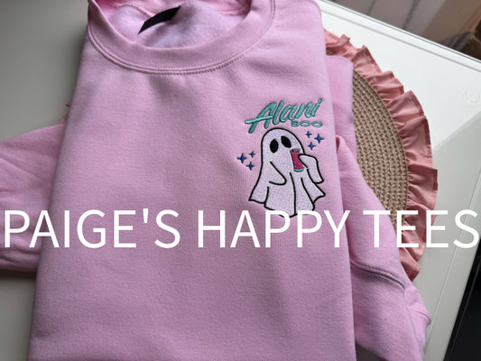 Alani Ghost Embrodiery Sweatshirt