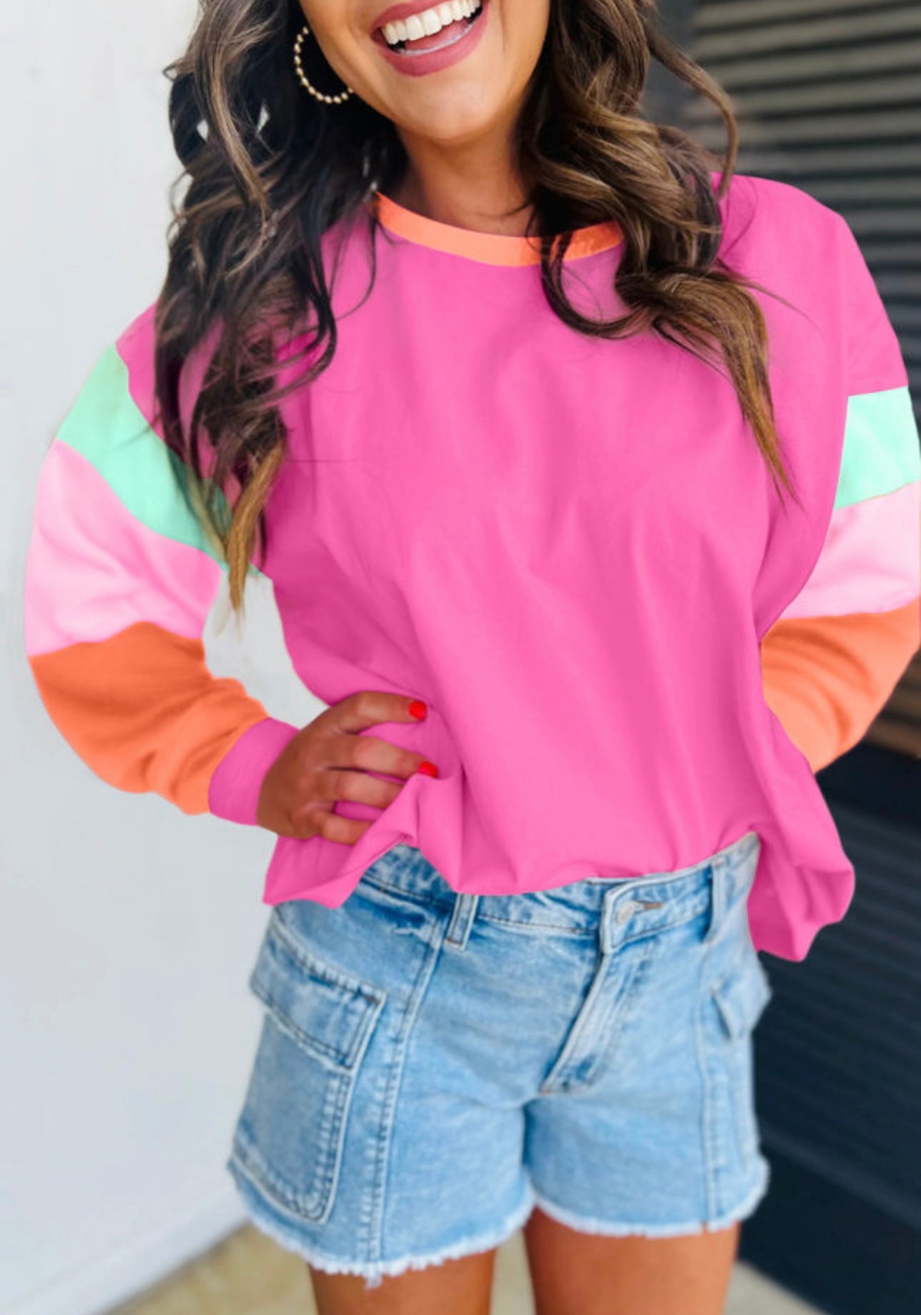 Mama Color Block- long sleeve