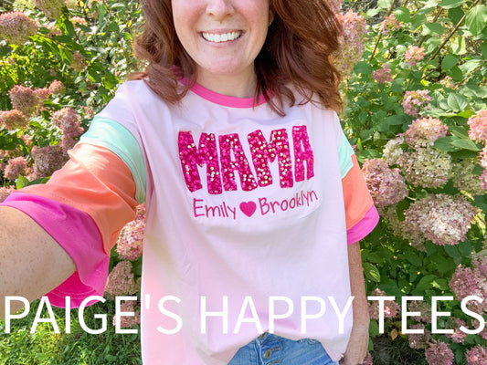 Mama Color Block- long sleeve