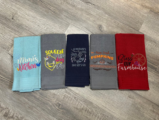 Kitchen Embroidery Towels