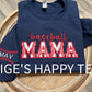Baseball Mama Glitter with name on the sleeve
