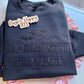 Little Ray of Pitch Black Embroidered Crewneck