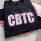 CBTC Crewneck with glitter and Rhinestones