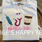 Nurse Life Glitter Embroidery Crewneck